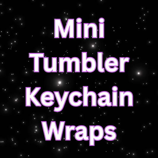 Mini tumbler keychain Wraps